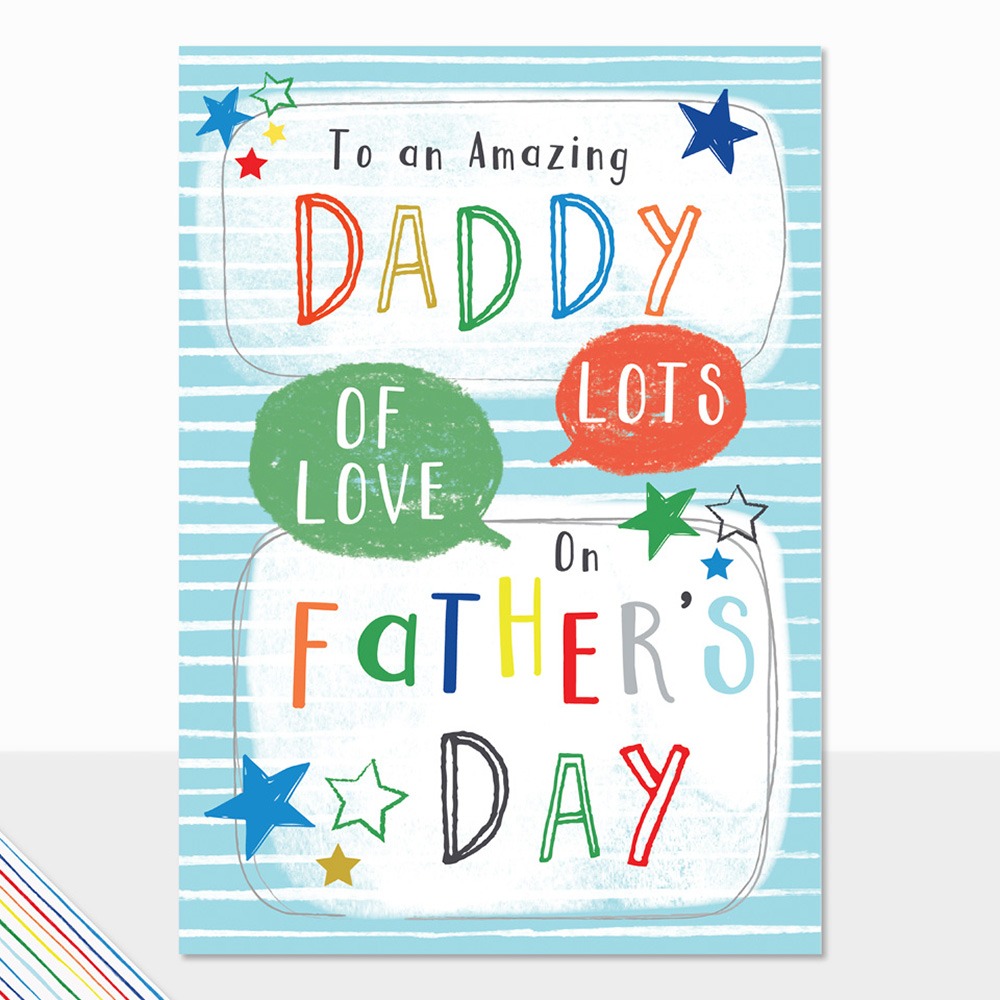 Scribbles Amazing Daddy Father's Day Card - Laura Darrington Design