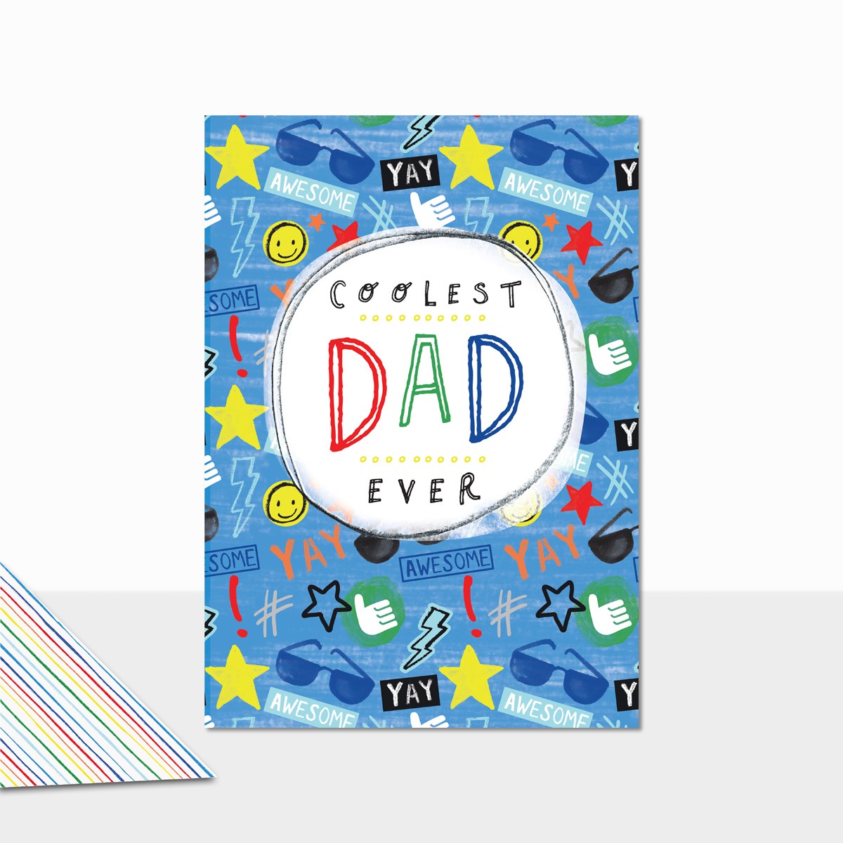 Scribbles Fathers Coolest Dad - Laura Darrington Design