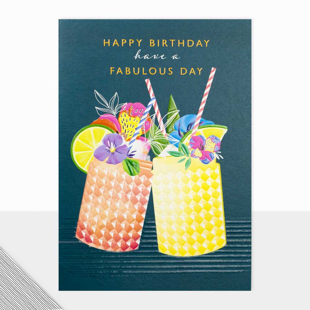 Utopia Happy Birthday Fabulous Drinks - Laura Darrington Design